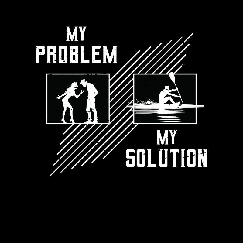 Water Rowing My Problem My Solution Pictogram Dad