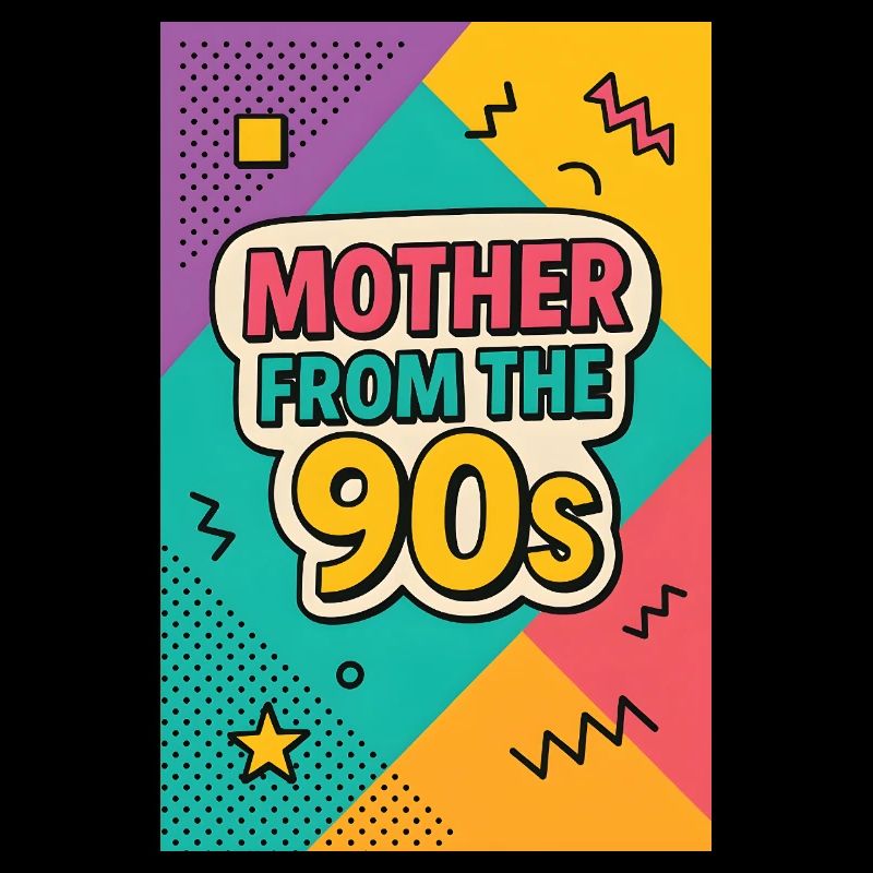 Mutter aus den 90er Jahren - Retro Muttertag