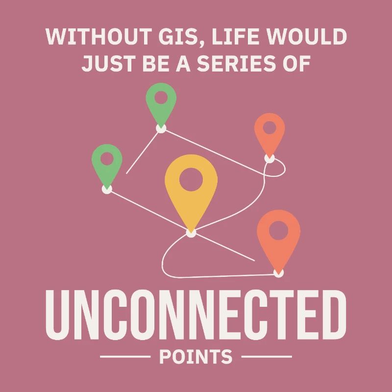 GIS Unconnected Points Map Data Analysis