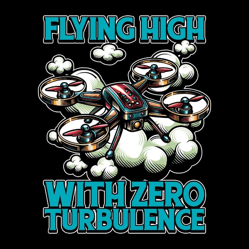 Passionné de drones qui vole haut avec des courses de drones