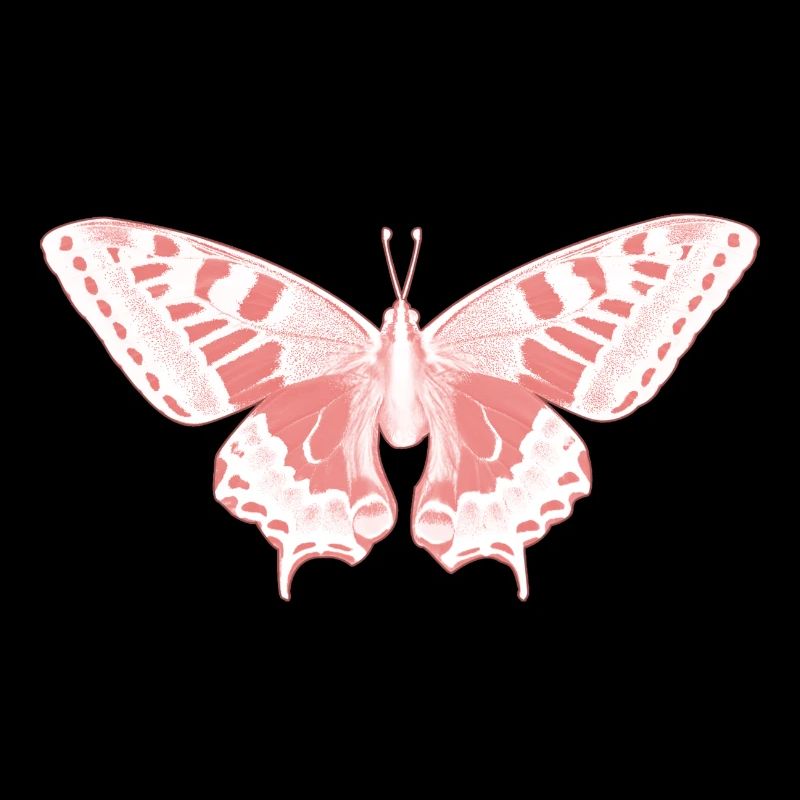 Papillon Rose Éthérée