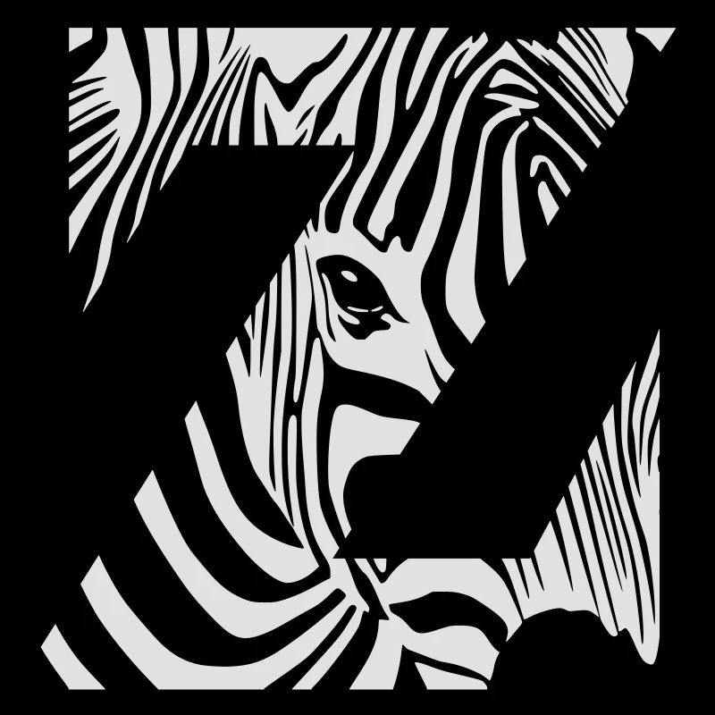 Zebra Mix Mono White