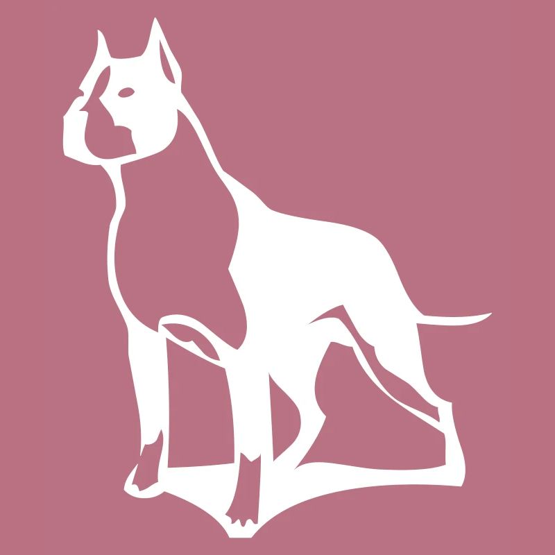 A pit bull that protects its territory