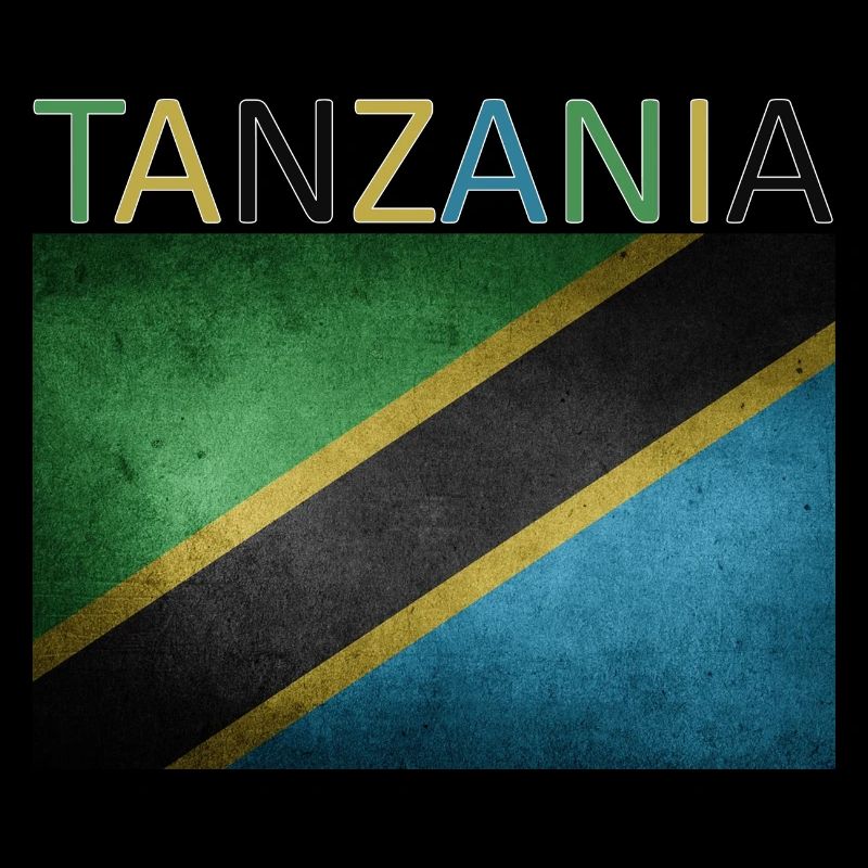 Drapeau tanzanien - Design d’art