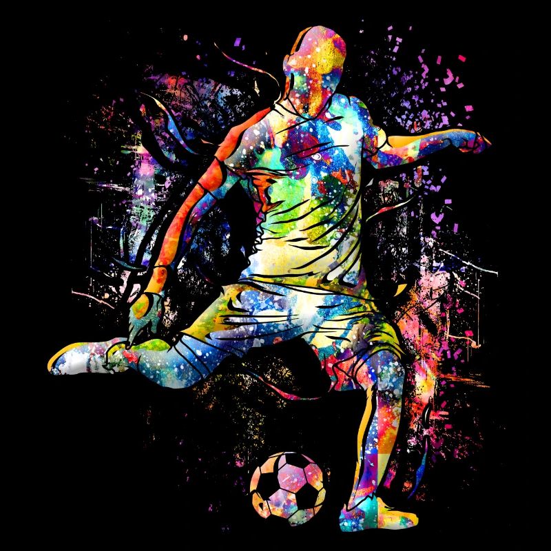 Playing soccer - Soccer player