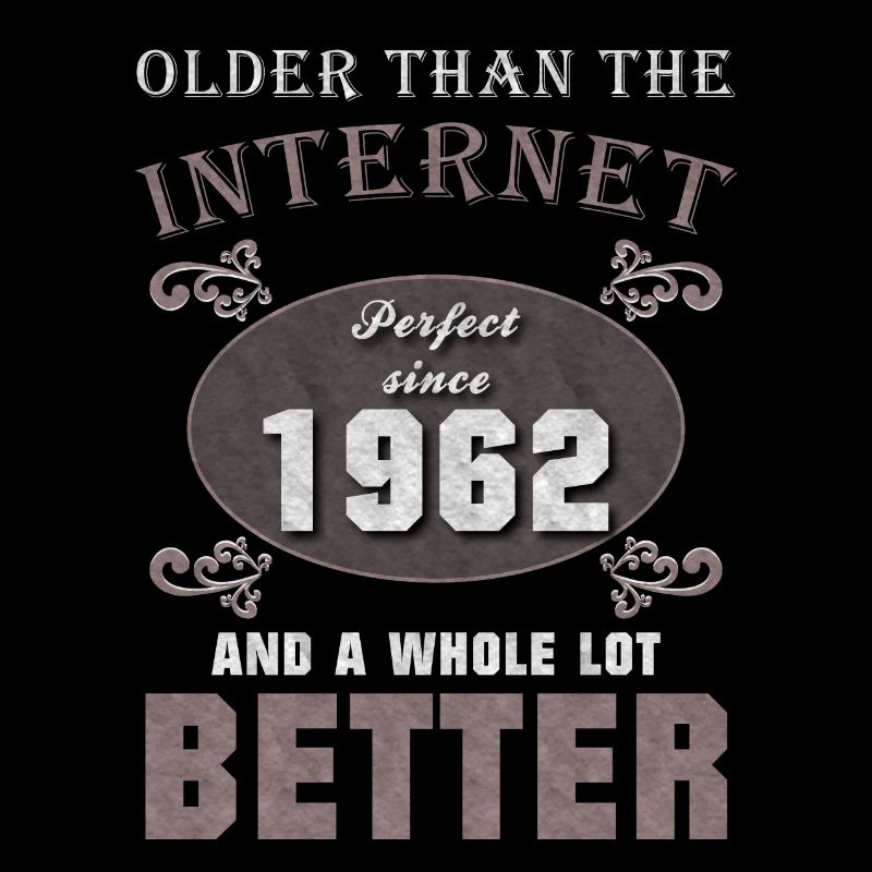 1962 Geboren Geschenk Internet Geburtstag Spruch