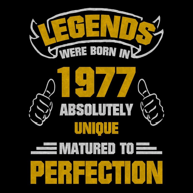 Perfekte Legende Geboren 1977 Geburtstag Geschenk