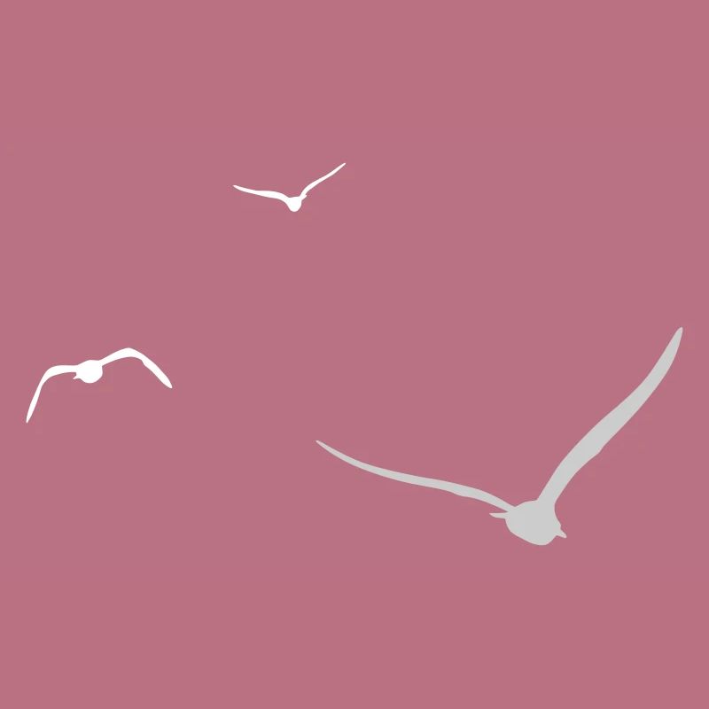Three Seagulls | Seagull | Colors adjustable