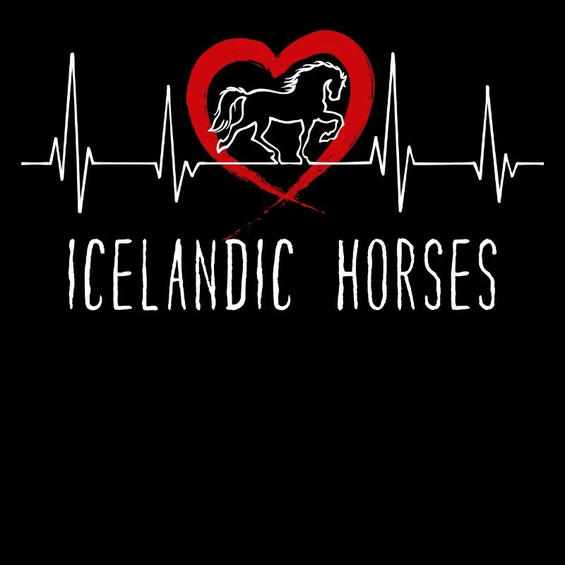 Pferde Herz Statement Islandpferde Pferdeliebe