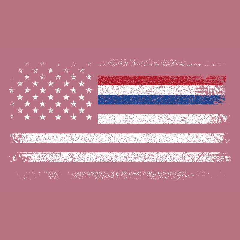 Drapeau américain robuste avec accent bleu