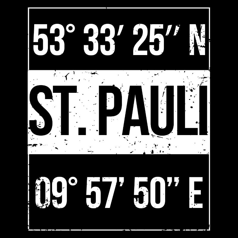 Coordinates St. Pauli Hamburg