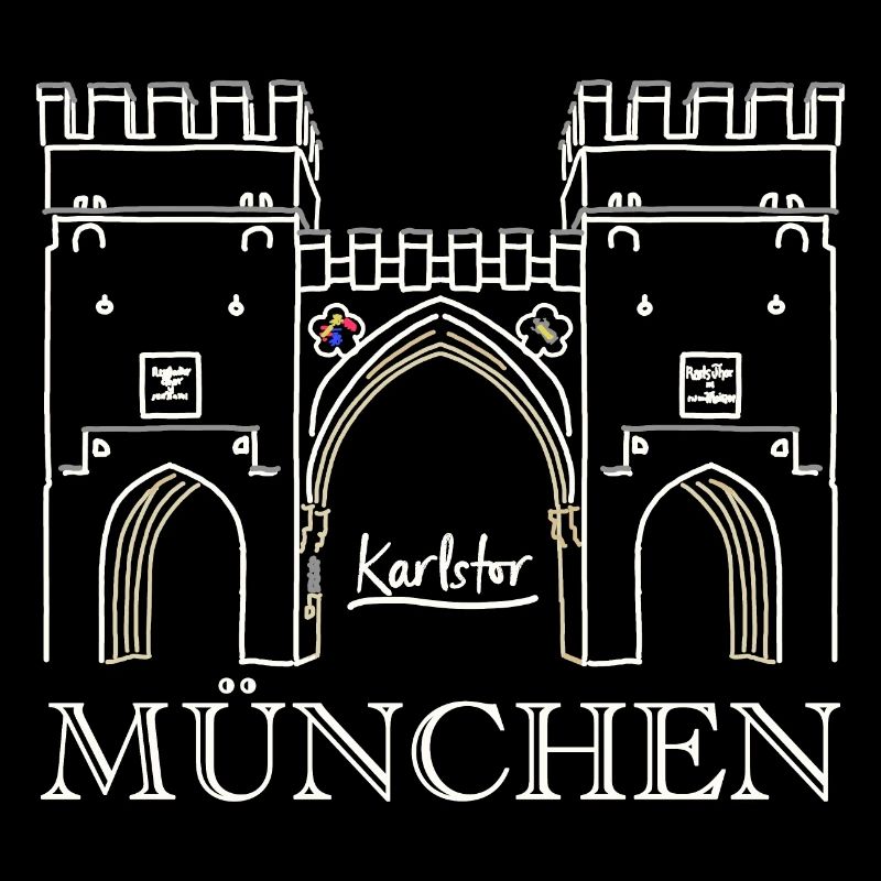 Munich, Karlstor am Stachus