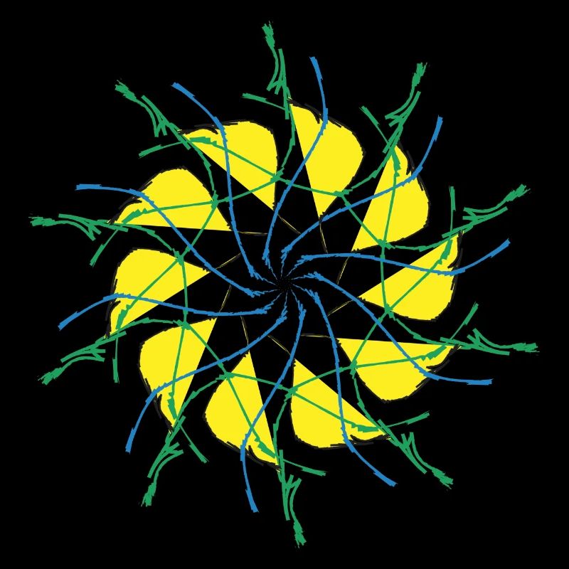 Random patterns circled