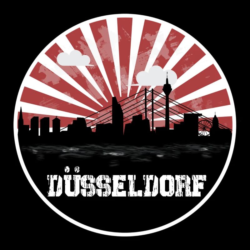 Match à domicile de Düsseldorf Skyline
