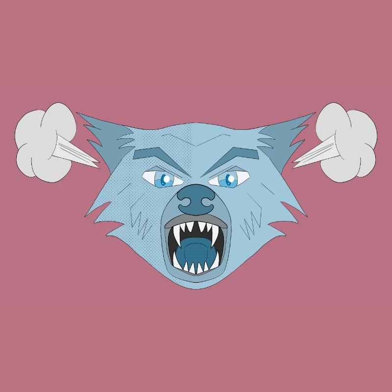 Wütender Wolf