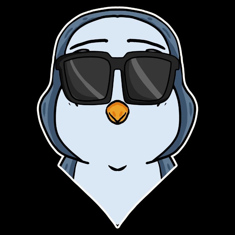 cooler Pinguin mit Sonnenbrille