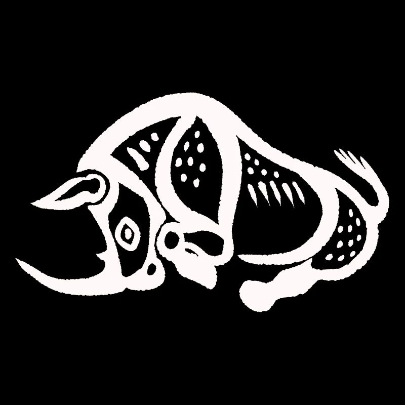 Prehistoric Rhino - White