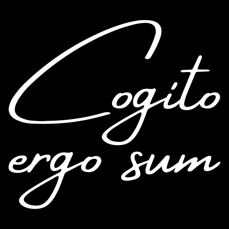 Cogito ergo sum - Je pense, donc je suis