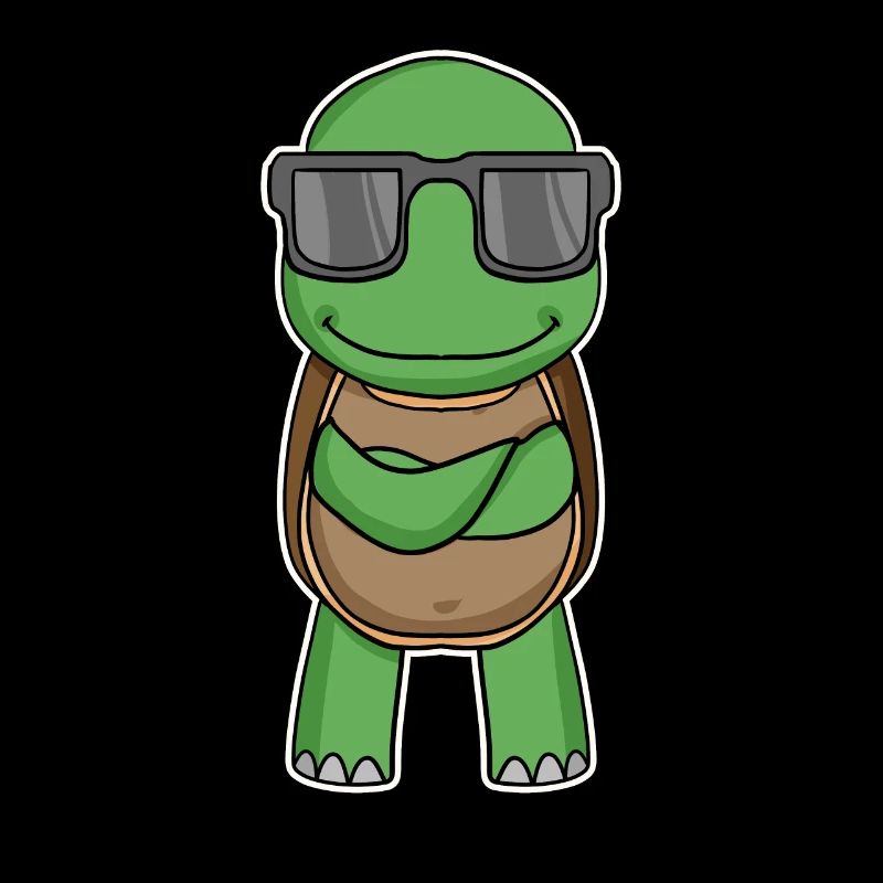 Turtle with glasses