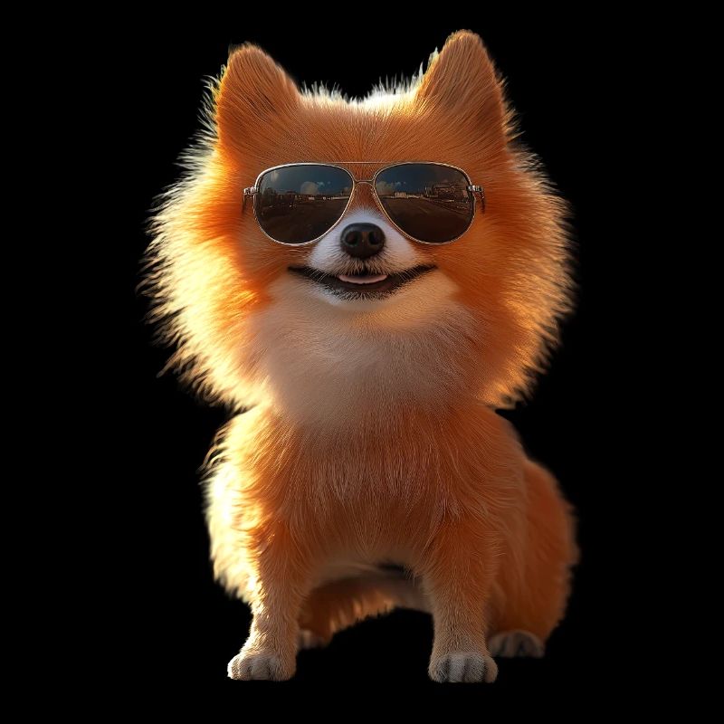 Zwergspitz Pommeraner Pom Süßer Deutscher Spitz