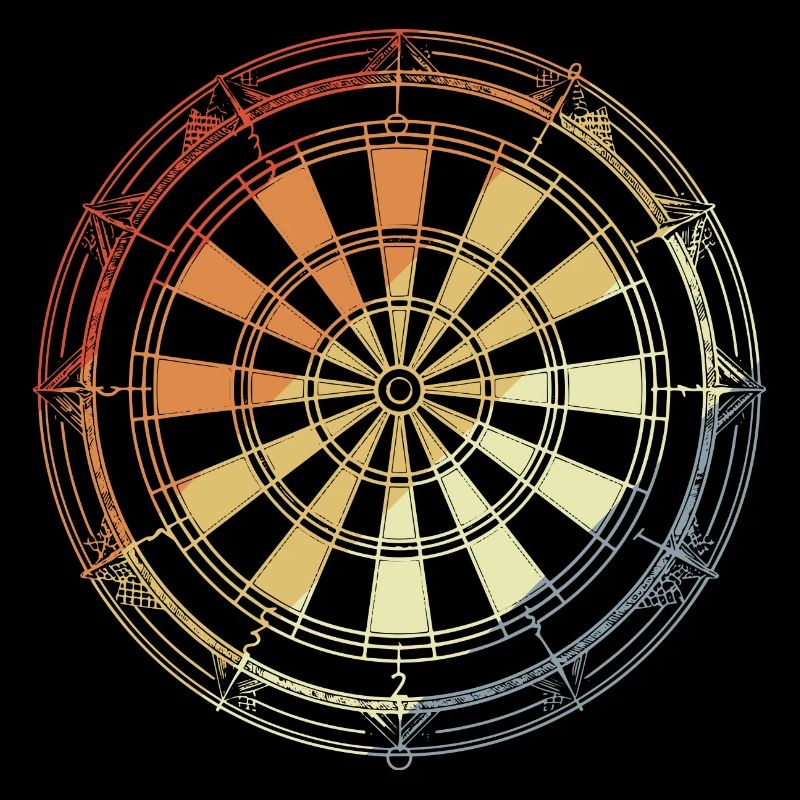 Jeu de fléchettes vintage