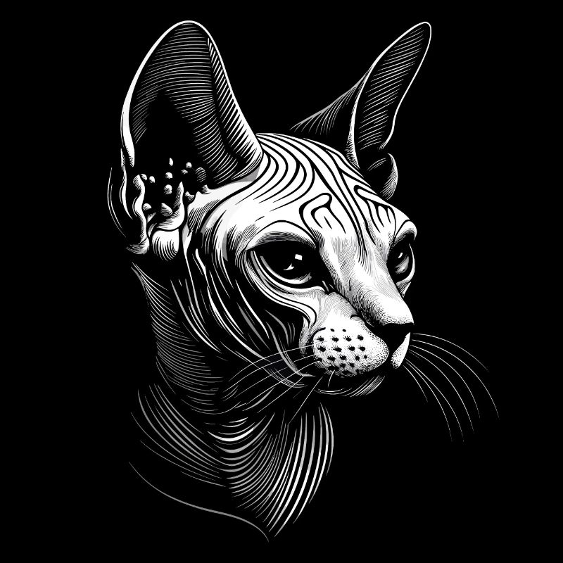 Chat Sphynx Chat Sphynx Chat Canadien Mignon Sphinx