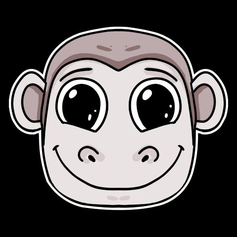 Affe Kopf Tier
