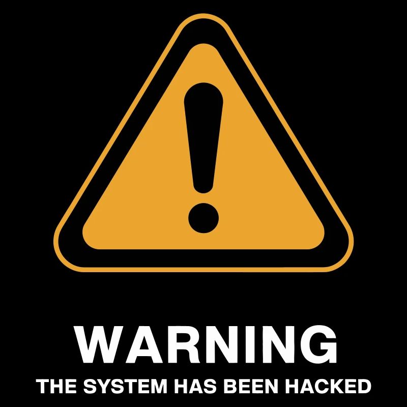 Icône d’avertissement du système piraté