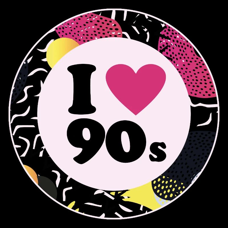 I ♥ 90s – Nostalgic retro design