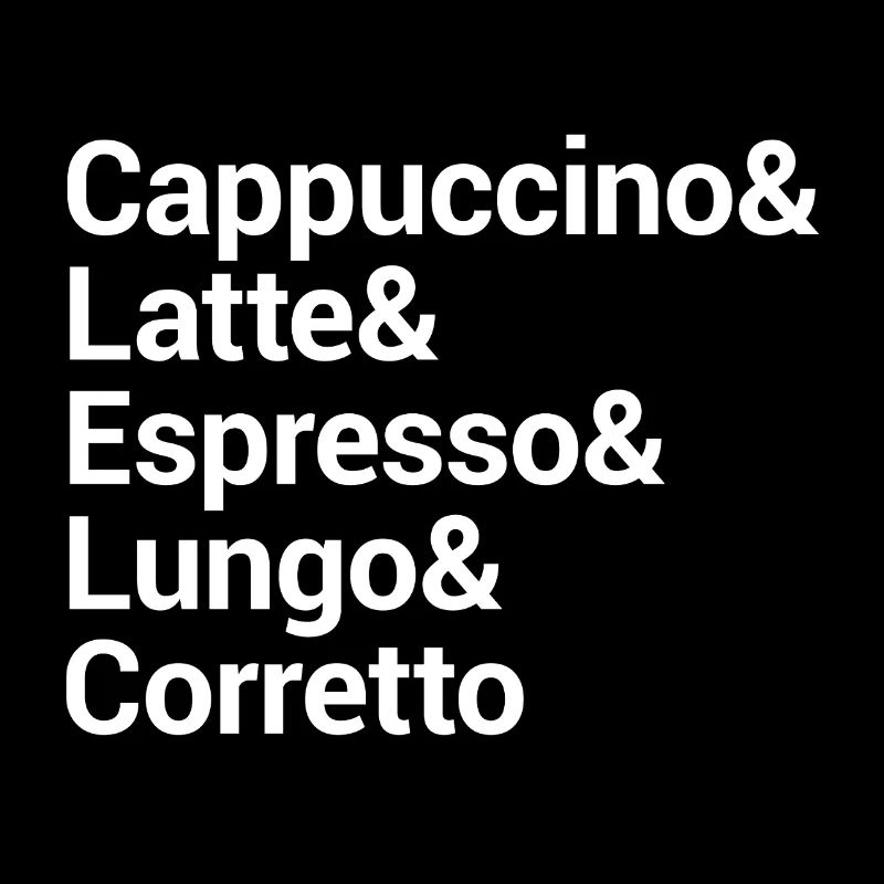 Conception de typographie de style café