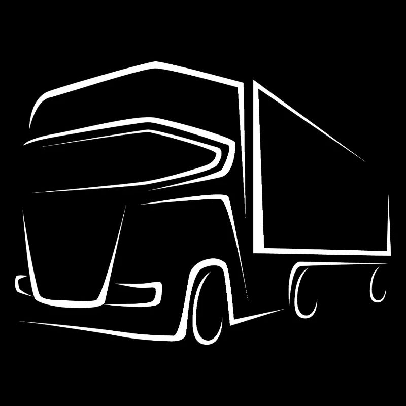 Chauffeur de camion - Dessin de conception de camion