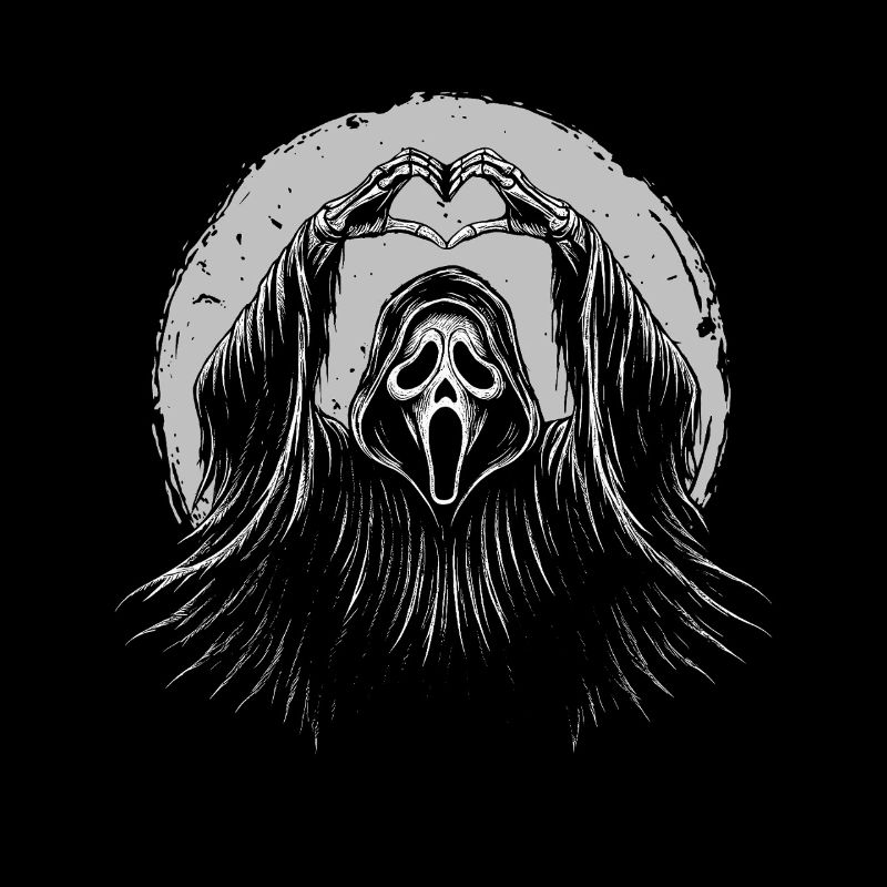 Sensenmann Herzzeichen — Halloween Spooky Reaper