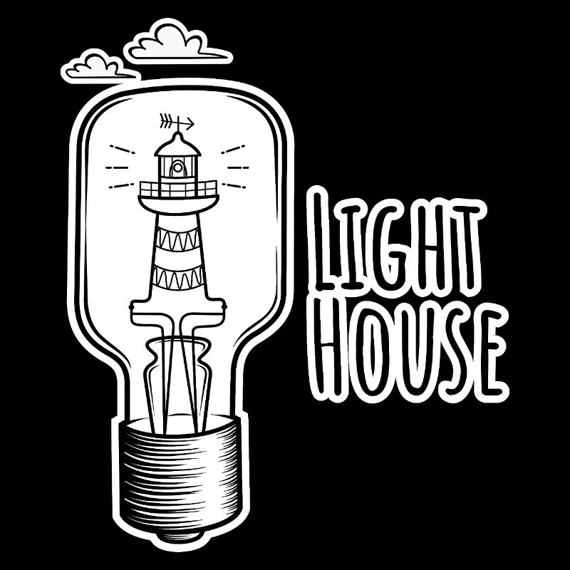 Leutchtturm in einer Glühbirne - Phare