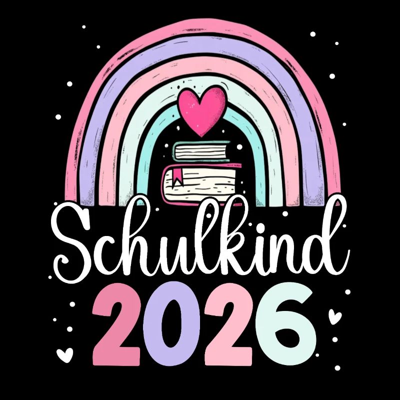 Schulkind 2026 Regenbogen