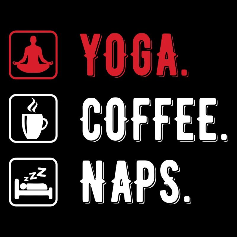 Yoga coffee naps men