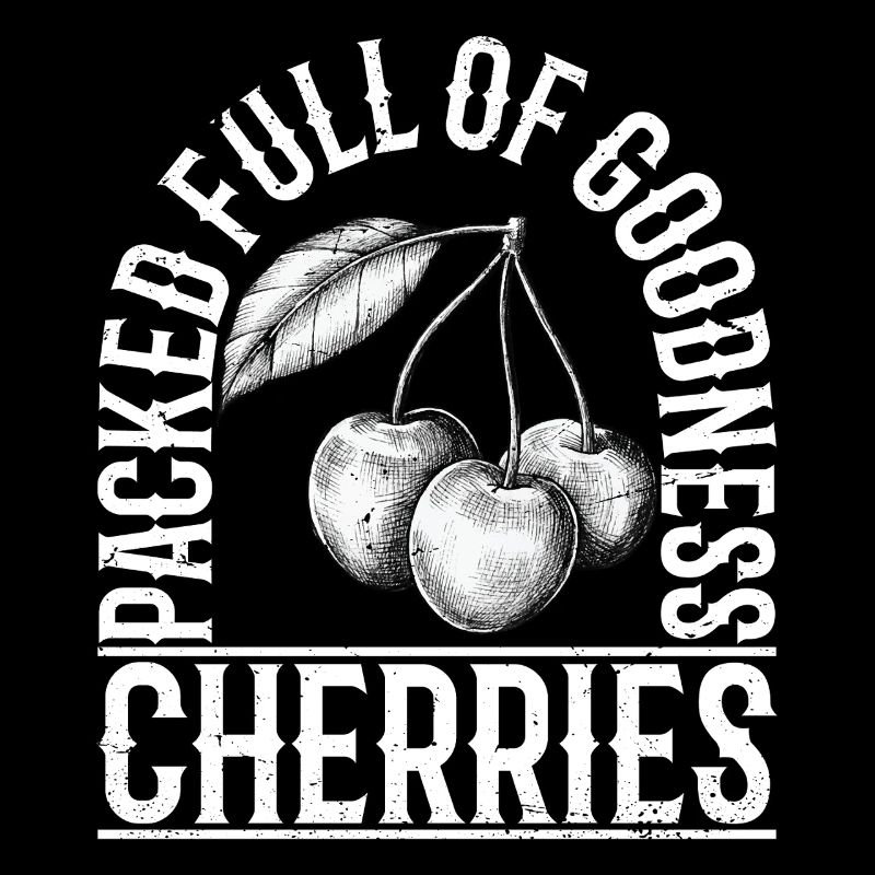 Rempli de cerises de qualité