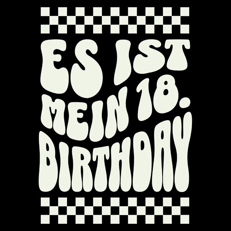 C’est mon 18e anniversaire Retro Design