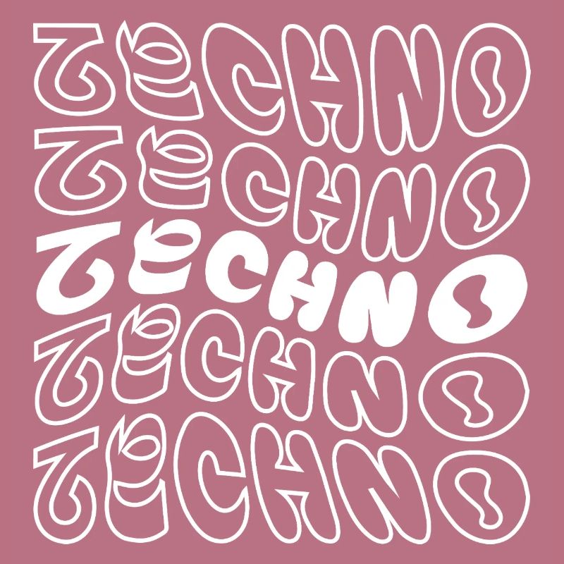 conception de logo géométrique ondulé techno