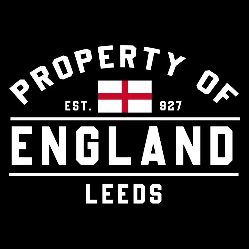 Angleterre Leeds Flag Design dans un style graphique