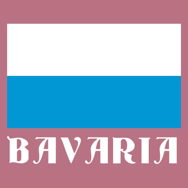 Drapeau de la Bavière avec texte gothique