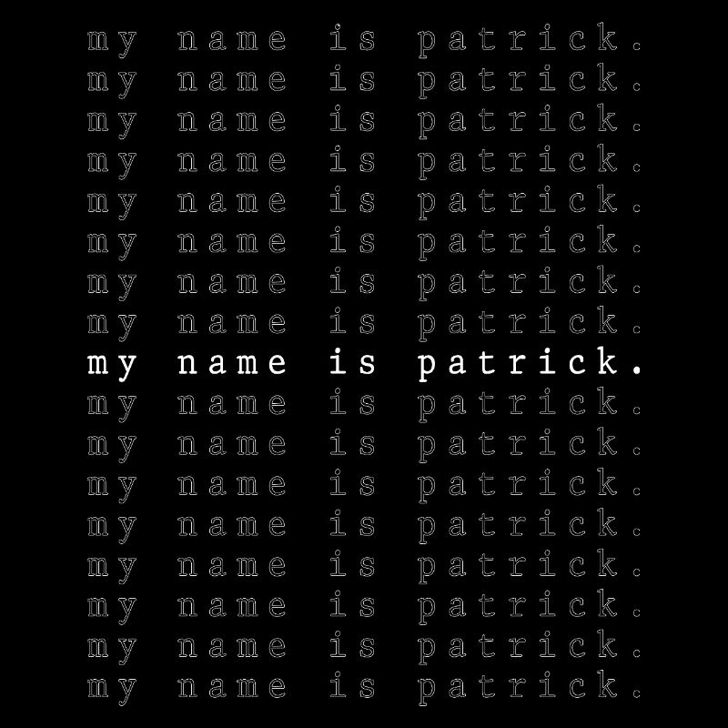 Je m’appelle Patrick