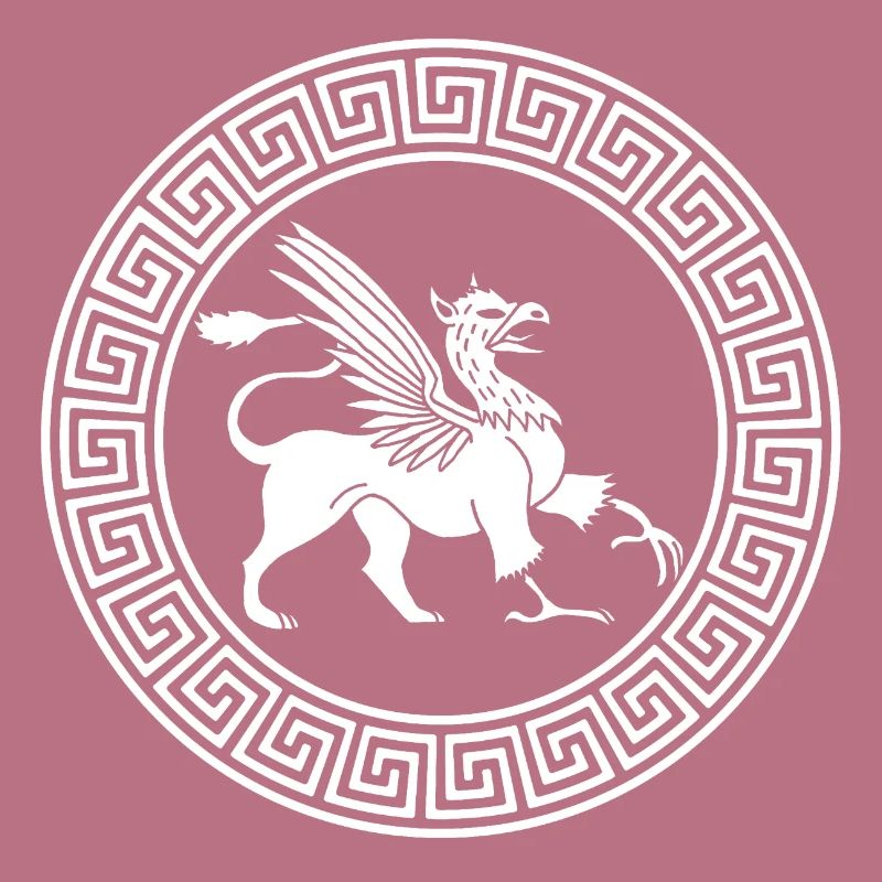 Ancient White Griffin Symbol
