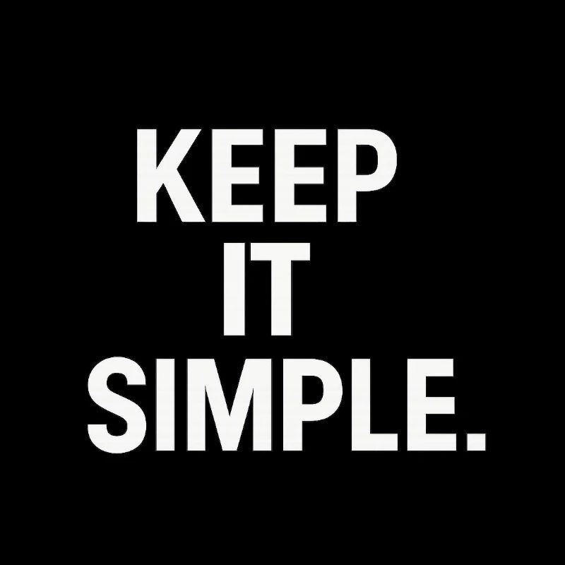 Déclaration minimaliste de garde ça simple