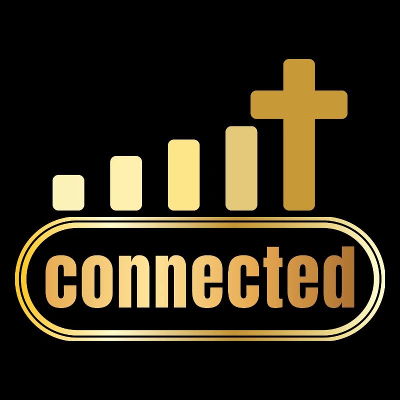Connected - Kreuz - gold - christlich