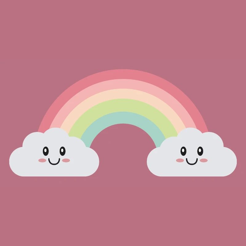 Rainbow clouds