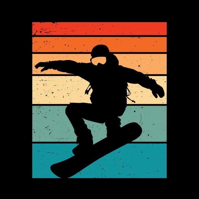 Snowboard retro Snowboarden