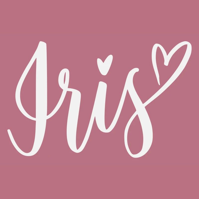 Iris Heart Lettering