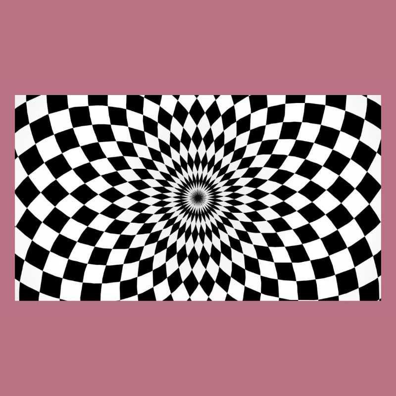 Optical Vortex Checker Illusion