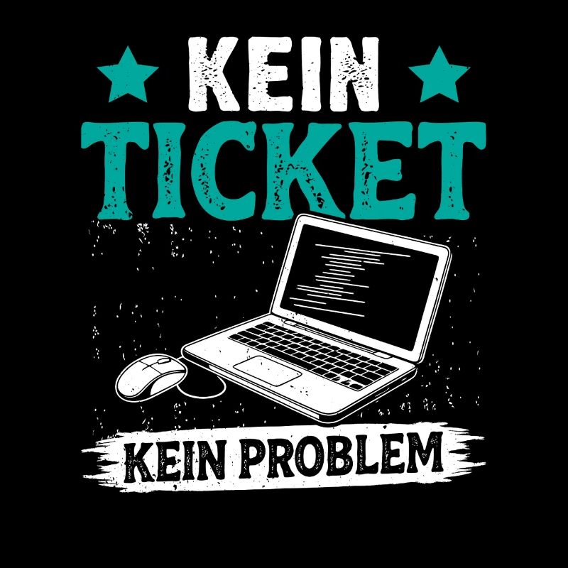 Nerd Computer NO TICKET NO PROBLEM FUNNY