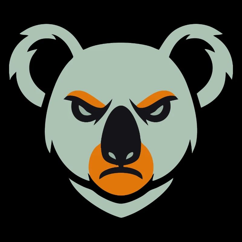 Wütender Koala Blick